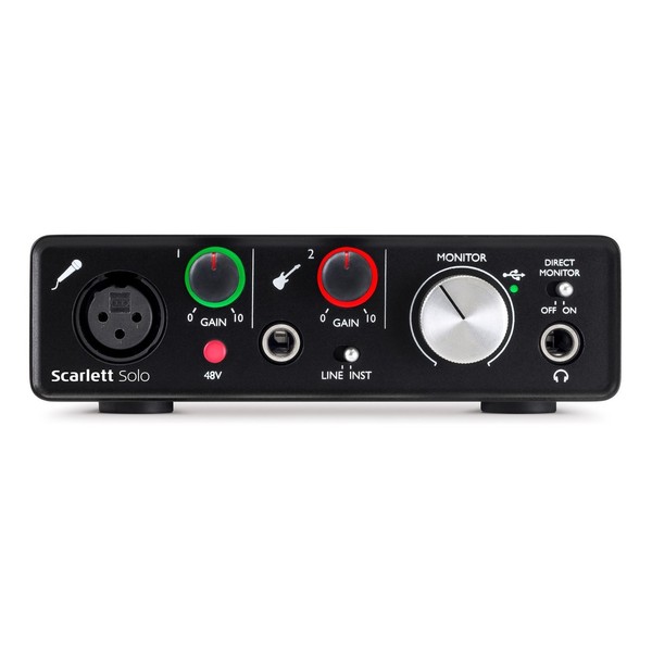 Focusrite Scarlett Solo (2nd Gen) - Front Panel