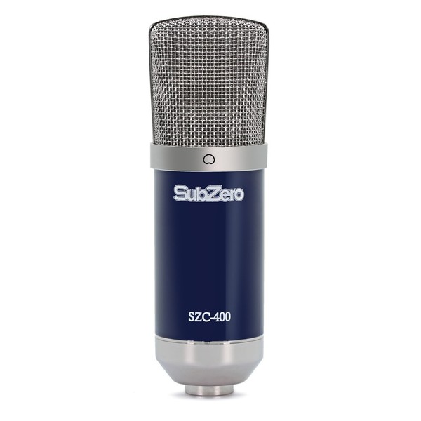 Focusrite Scarlett Solo and Subzero SZC-400 Pack (2nd Gen) - Microphone Angled