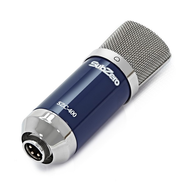 Focusrite Scarlett Solo and Subzero SZC-400 Pack (2nd Gen) - Mic Angled 2