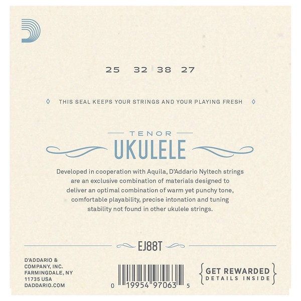 D'Addario EJ88T Nyltech Ukulele
