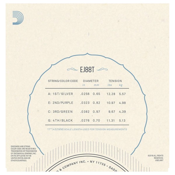D'Addario EJ88T Nyltech