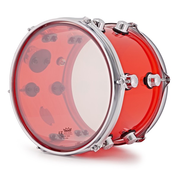 Natal Arcadia Acrylic 10 x 7 Rack Tom, Transparent Red