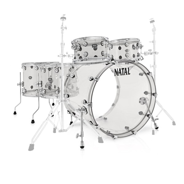 Natal Arcadia 5 Piece Acrylic Shell Pack, Transparent