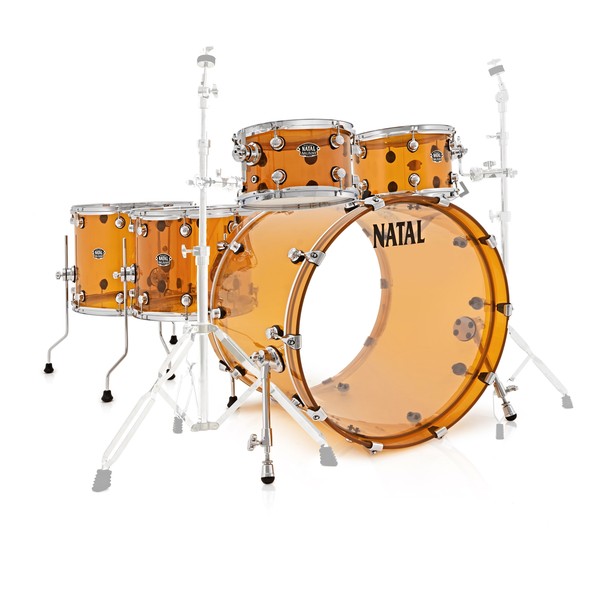 Natal Arcadia 5 Piece Acrylic Shell Pack, Orange