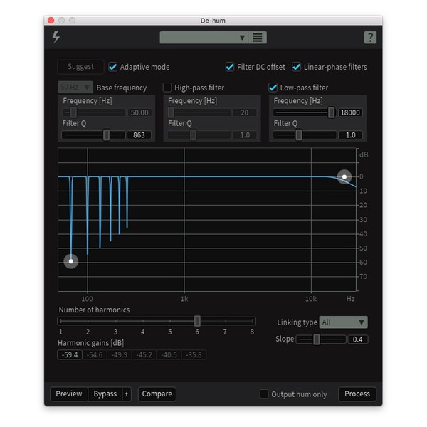 iZotope RX6 Elements - De-Hum