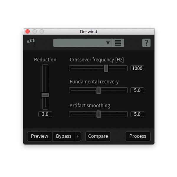 iZotope RX6 Advanced Audio Editor - De-Wind