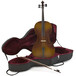 Student 3/4 Size Cello with Case, Antique Fade, by Gear4music