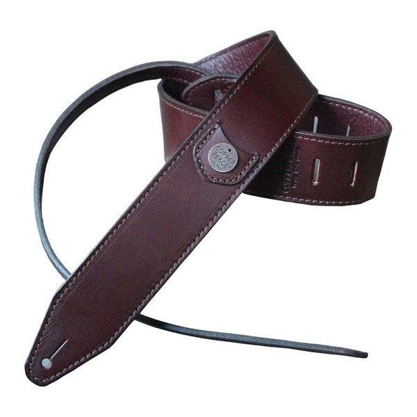 Copperpeace Marin Burgundy Leather Guitar Strap 1