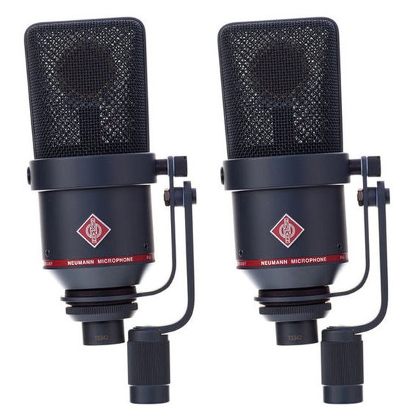 Neumann TLM 170 R mt Switchable Studio Microphone Stereo Set, Black