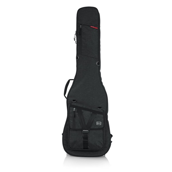 Gator GT-BASS-BLK Transit Series Bass Guitar Bag, Black
