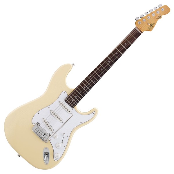 G&L Tribute S500 Electric Guitar, Vintage White Full Guitar