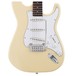 G&L Tribute S500 Electric Guitar, Vintage White Body View