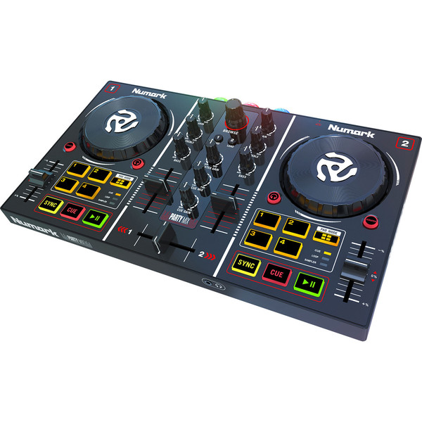 Numark PartyMix 2-Channel DJ Controller - Angled View