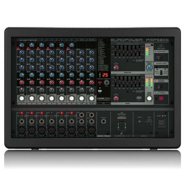 Behringer Europower PMP580S 10-channel Powered Mixer - front view