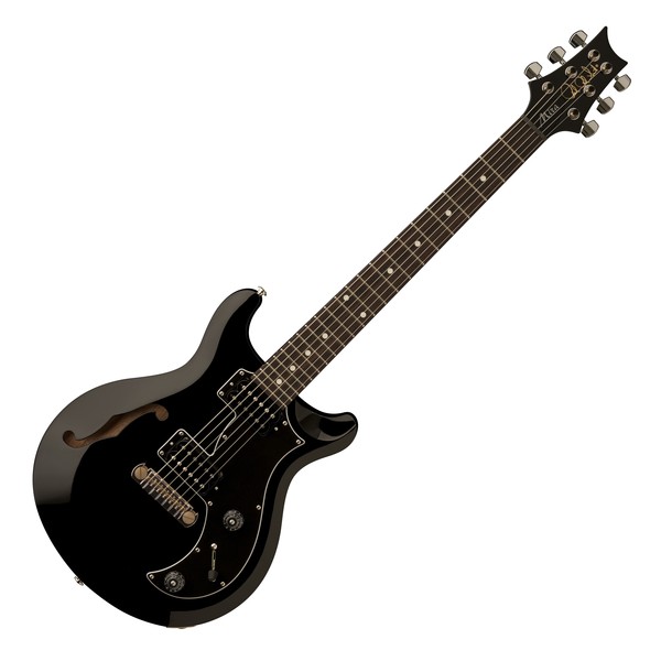 PRS S2 Mira Semi-Hollow Electric Guitar, Black 1