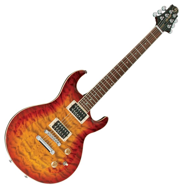 Greg Bennett Ultramatic UM-3 Electric Guitar, Orange Sunburst