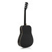 Dreadnought Thinline Electro Acoustic Guitar by Gear4music, Black