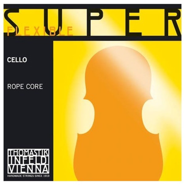 Thomastik SuperFlexible Cello C String, Chrome Wound, 4/4 Size, Heavy