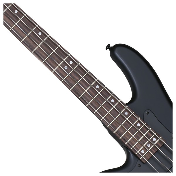 Stiletto Stealth-4 Left Handed Bass Guitar, Satin Black