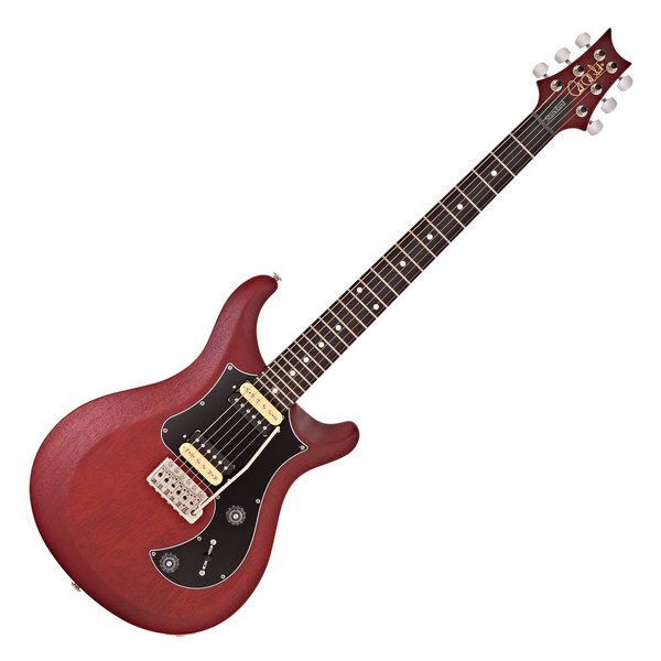 PRS S2 Standard 24 Satin Electric Guitar, Vintage Cherry with Zebras