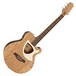 Deluxe Thinline Electro Acoustic Guitar by Gear4music, Natural