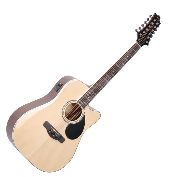 Greg Bennett GD-112SCE Electro Acoustic Guitar, Natural