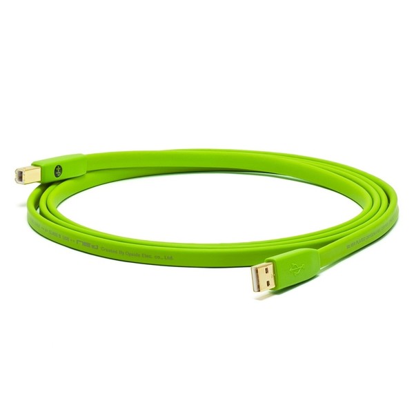 Neo Oyaide d+ USB Class B, 5 Metre, Green 1