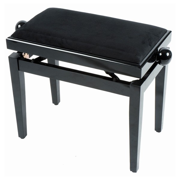 Quiklok Wooden Piano Bench, Black