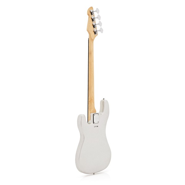 LA Bass Guitar by Gear4music, Silver Flake