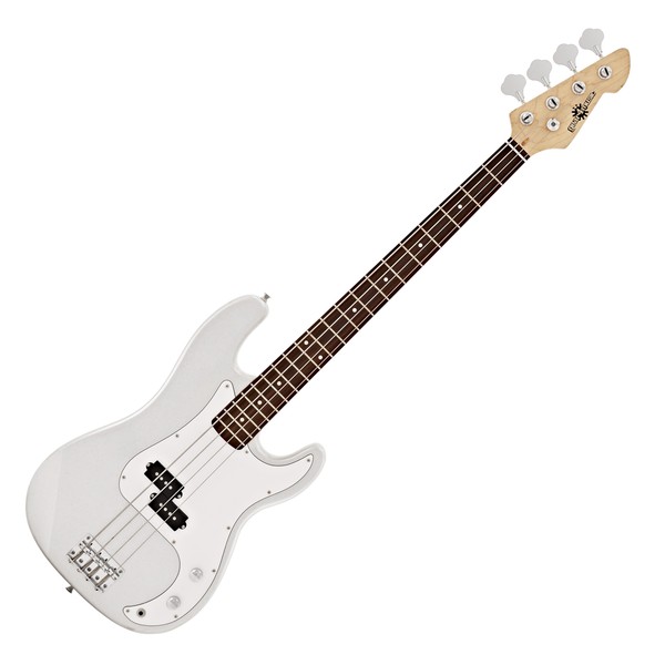 LA Bass Guitar by Gear4music, Silver Flake