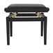 Adjustable Piano Stool by Gear4music, Matte Black