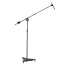 K&M 21430 Overhead Microphone Stand, Black