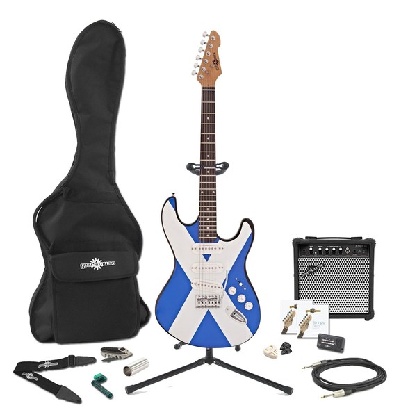 LA Electric Guitar + Complete Pack, Scottish Flag