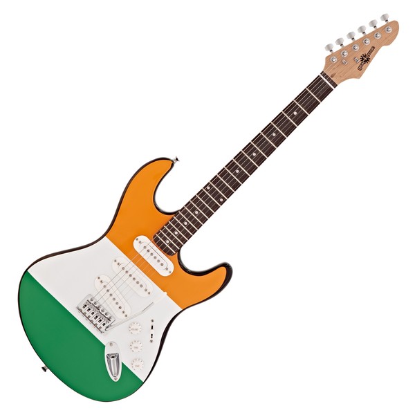 LA Electric Guitar by Gear4music, Irish Flag