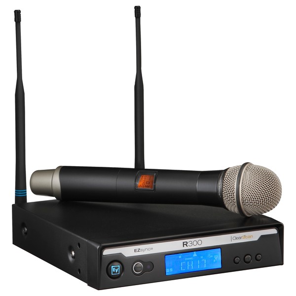 Electro-Voice R300 Wireless Handheld Microphone System, Channel 69-70