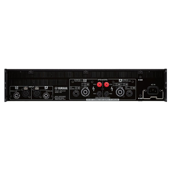 Yamaha PX8 Power Amplifier, Rear