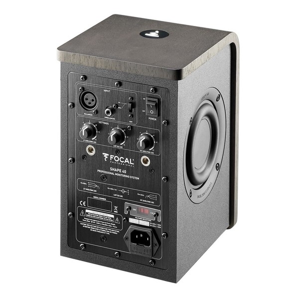 Focal Shape 40 Studio Nearfield Monitor - Rear