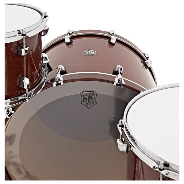 SJC Drums Paramount 22" 3pc Shell Pack, Walnut, Chrome HW
