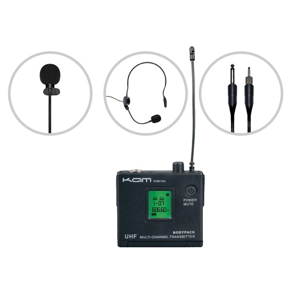 KAM KWM1960 BP60 Wireless Microphone System