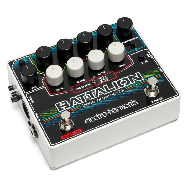 Electro Harmonix Battalion Bass Preamp & DI - slant left