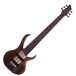 Ibanez BTB676 6-String Bass Guitar, Natural Flat