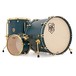 SJC Drums Tour 22'' 3 Piece Shell Pack, Blue with Brass HW
