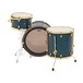 SJC Drums Tour 22'' 3 Piece Shell Pack, Blue with Brass HW