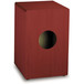 Pearl Box Cajon Matte Wine Red w/Natural Front Plate, 31,5x31,5x50cm