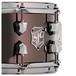 SJC Drums 14'' x 6.5'' Dudley Snare Drum, Black Nickel Over Steel