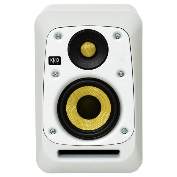 KRK V4S4 Studio Monitor White, Single - Front (Without Grille)