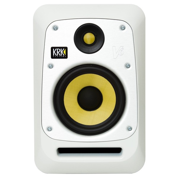 KRK V6S4 Studio Monitor White, Single - Front 