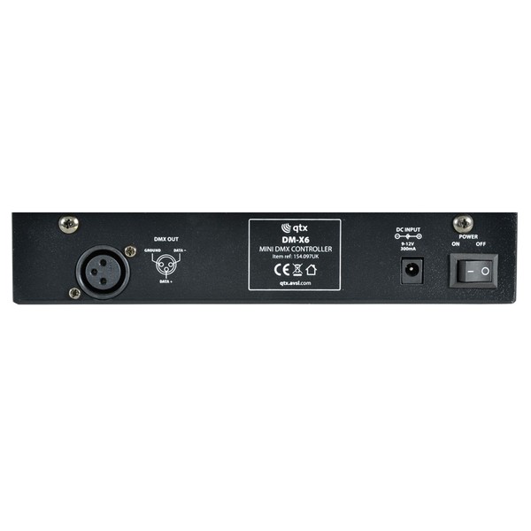 QTX DMX Controller, Rear