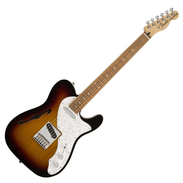 Fender Deluxe Telecaster Thinline, PF, 3-Tone Sunburst