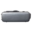 Hidersine Polycarbonate Viola Oblong Case, Brushed Silver